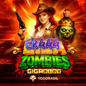 Giga Zombies GigaBlox স্লট গেমের একটি দৃশ্য যেখানে অ্যাজটেক ধ্বংসাবশেষ এবং জম্বি থিম দেখা যাচ্ছে